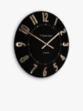 Thomas Kent Mulberry Arabic Numeral Wall Clock, 30cm, Noir