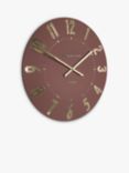 Thomas Kent Mulberry Wall Clock, 50cm, Auburn