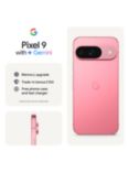 Google Pixel 9 Smartphone, Android, 6.3”, 5G, SIM Free, 128GB, Cosmo