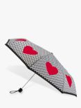 Fulton Minilite No.2 Love Hearts Spot Print Folding Umbrella, Multi