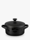 Le Creuset Stoneware Small Bat Casserole, 250ml, Satin Black