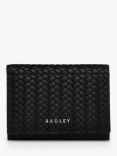 Radley Westwell Lane Leather Weave Small Flapover Purse, Black