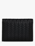 Radley Westwell Lane Leather Weave Small Flapover Purse, Black