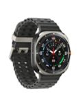 Samsung Galaxy Watch Ultra, Bluetooth & 4G Cellular, 47mm, Galaxy AI, Titanium with Silicone Strap, Titanium Silver