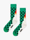 Happy Socks Santas Beard Socks, Green/Multi, One Size