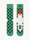 Happy Socks Santas Beard Socks, Green/Multi, One Size