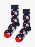 Happy Socks Holiday Cat Socks, Navy/Multi, One Size