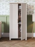 Silver Cross Seville Double Wardrobe, White/Oak