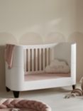 Gaia Baby Serena Complete Sleep Cotbed and Toddler Bed, White/Walnut