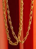 Daisy London Vintage-Style Link Chain Necklace, Gold