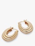 Daisy London Chunky Ridge Hoop Earrings