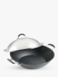 Circulon ScratchDefense Non Stick Wok & Lid, Grey