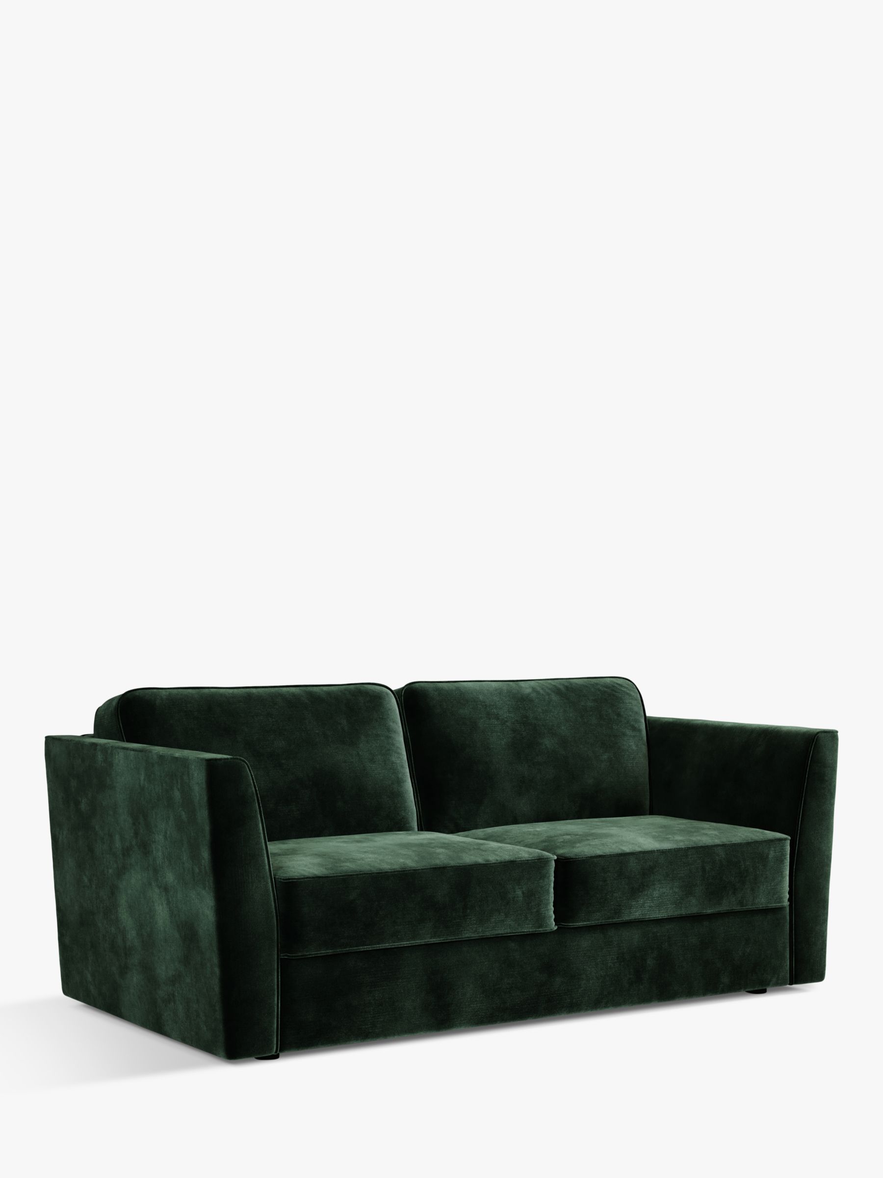 Elegance Range, JAY-BE Elegance Snuggler eSprung Mattress 3 Seater Sofa Bed,  Luxe Velvet Bottle Green