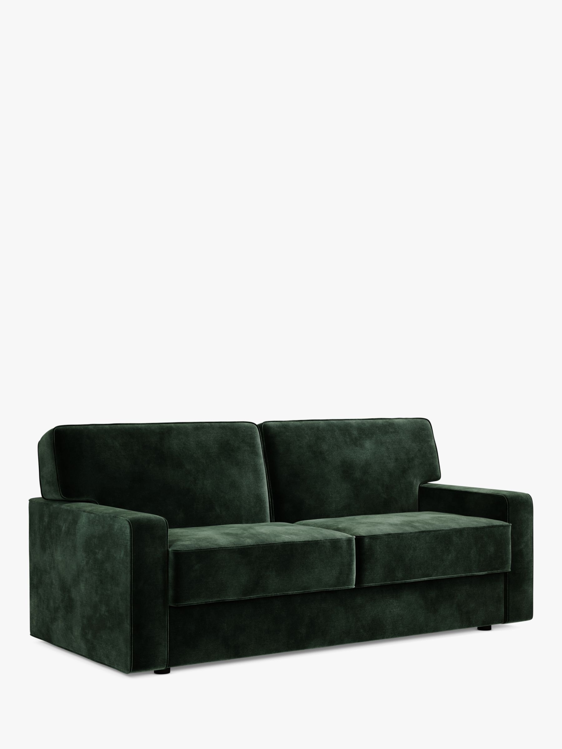 Linea Range, JAY-BE Linea Snuggler eSprung Mattress 3 Seater Sofa Bed,  Luxe Velvet Bottle Green