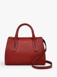 Radley Bagders Walk 2.0 Leather Small Zip Top Grab Bag, Claret