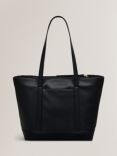 Radley Suffolk Road Leather Medium Zip-Top Grab Bag, Black