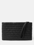 Jigsaw Woven Leather Clutch Bag