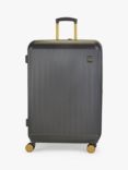 Rock Aria 8-Wheel 76cm Hard Shell Expandable Large Suitcase, 96L, Green/Gold