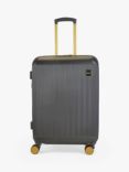 Rock Aria 8-Wheel 66cm Hard Shell Expandable Medium Suitcase, 61L, Green/Gold