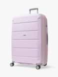 Rock Tulum 8-Wheel Expandable Suitcase Set, 3 Piece, Lilac