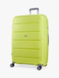 Rock Tulum 8-Wheel Expandable Suitcase Set, 3 Piece, Lime