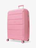 Rock Tulum 8-Wheel Expandable Suitcase Set, 3 Piece, Pink