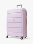 Rock Tulum 8-Wheel 78cm Expandable Large Suitcase, 105L, Lilac