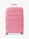 Rock Tulum 8-Wheel 78cm Expandable Large Suitcase, 105L, Pink