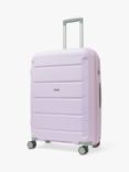 Rock Tulum 8-Wheel 66cm Expandable Medium Suitcase, 63L, Lilac