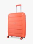 Rock Tulum 8-Wheel 66cm Expandable Medium Suitcase, 63L, Peach