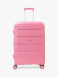 Rock Tulum 8-Wheel 66cm Expandable Medium Suitcase, 63L, Pink