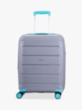 Rock Tulum 8-Wheel 55cm Expandable Cabin Case, 36L, Grey/Aqua