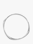 Nina B Slim 4-Sided Bangle, Silver