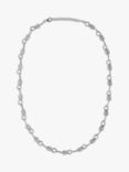 Nina B Bowline Collar Necklace, Silver