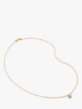 Monica Vinader Lab Grown Diamond Solitaire Pear Chain Necklace, Gold