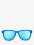 goodr Falkor's Fever Dream Unisex Oval Sunglasses, Blue