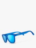 goodr Falkor's Fever Dream Unisex Oval Sunglasses, Blue