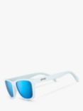 goodr Iced by Yetis Unisex Oval Sunglasses, White