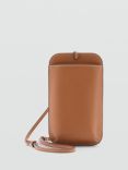 Mango Olivia Phone Crossbody Pouch, Tan