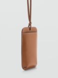 Mango Olivia Phone Crossbody Pouch, Tan