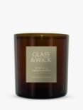 Glass & Wick Myrtle & Sandalwood Scented Candle, 220g