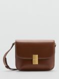 Mango Fiore Cross Body Bag, Brown