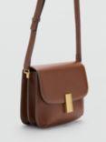 Mango Fiore Cross Body Bag, Brown