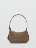 Mango Hall Monogram Shoulder Bag, Brown