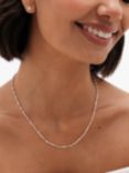 Simply Silver Polished Twist Chain Necklace, Silver