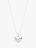 Simply Silver Heart Locket Necklace, Silver