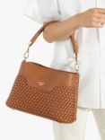 Dune Dinidelphie Medium Woven Grab Bag, Tan