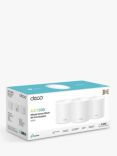 TP-Link Deco X1500 Whole Home Mesh Wi-Fi System with Built-In Antivirus, AX1500, Pack of 3, White