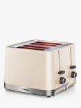 Bosch MyMoment Serene 4 Slice Toaster, Cream