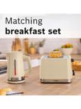 Bosch MyMoment Serene 4 Slice Toaster, Cream